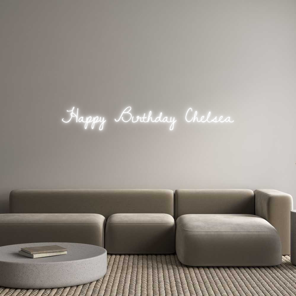 Custom Neon Text - Happy Birthda...