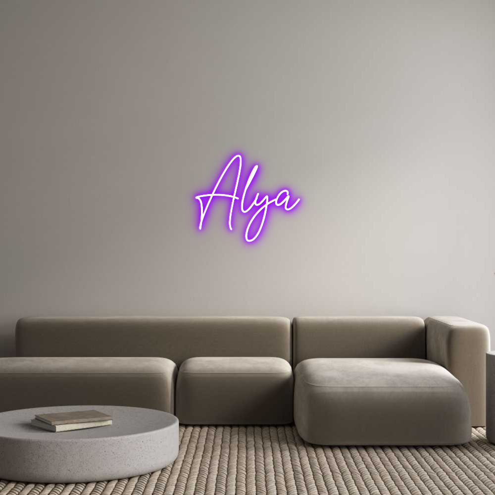 Custom Neon Text - Alya