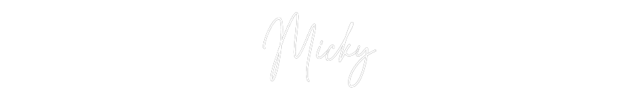 Custom Neon Text - Micky