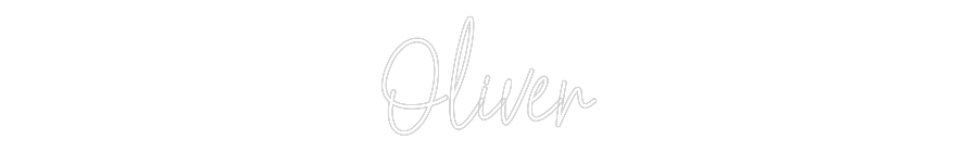 Custom Neon Text - Oliver