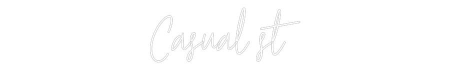 Custom Neon Text - Casual st