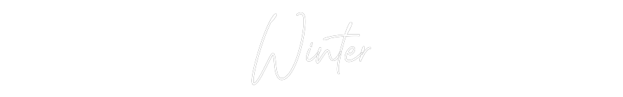 Custom Neon Text - Winter