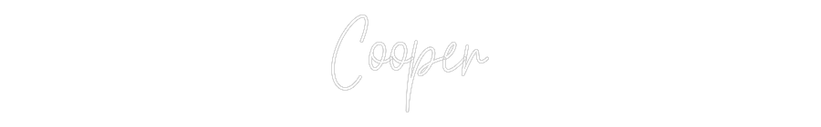 Custom Neon Text - Cooper