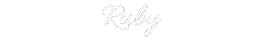 Custom Neon Text- Ruby