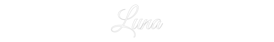 Custom Neon Text - Luna
