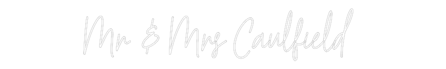 Custom Neon Text - Mr & Mrs Caul...