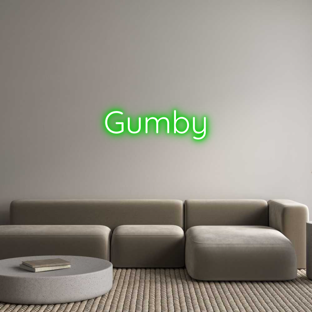 Custom Neon Text - Gumby