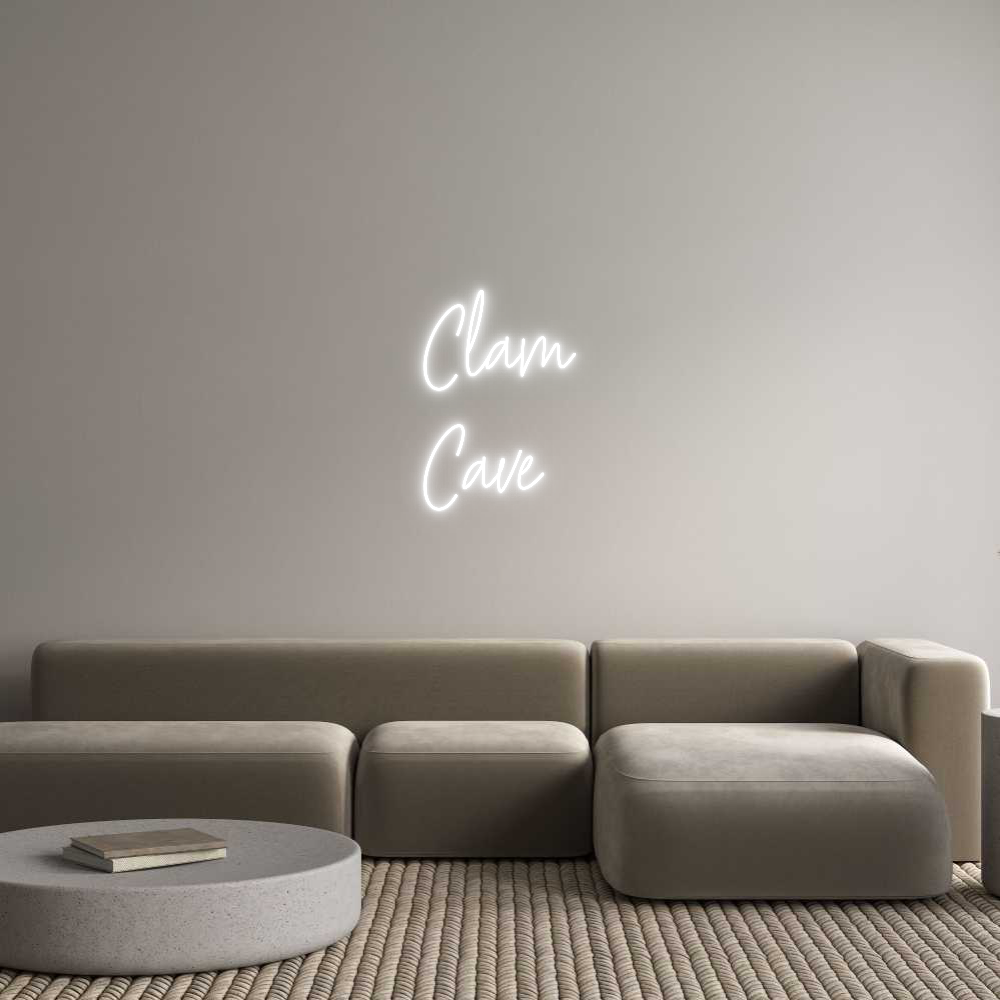 Custom Neon Text- Clam
Cave