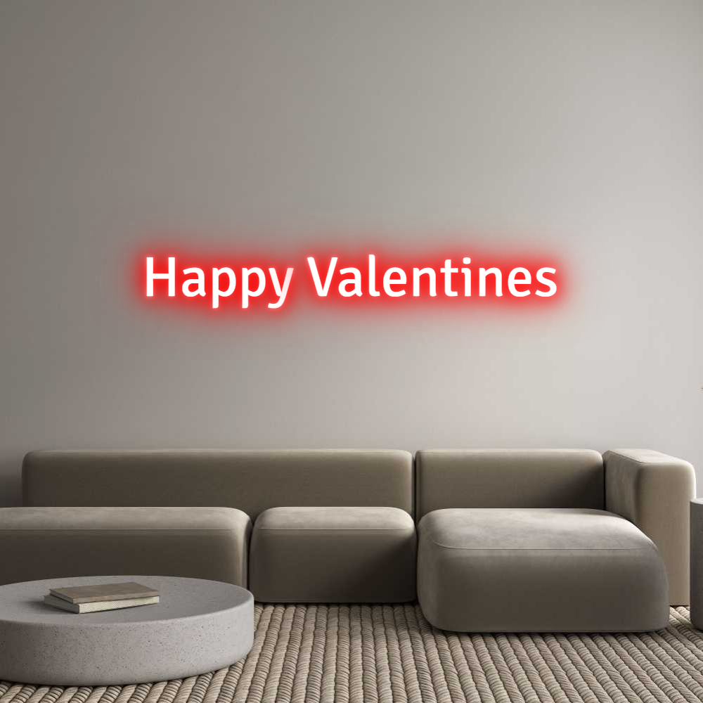 Custom Neon Text - Happy Valenti...