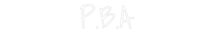 Custom Neon Text - P.B.A