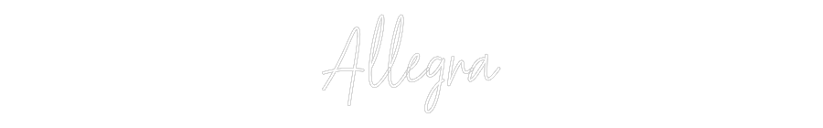 Custom Neon Text - Allegra