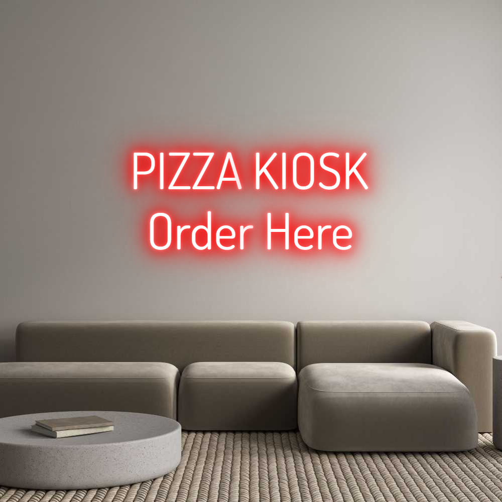 Custom Neon Text - PIZZA KIOSK
...
