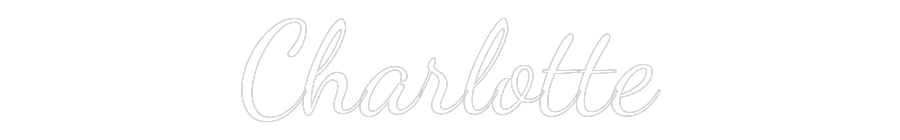 Custom Neon Text - Charlotte