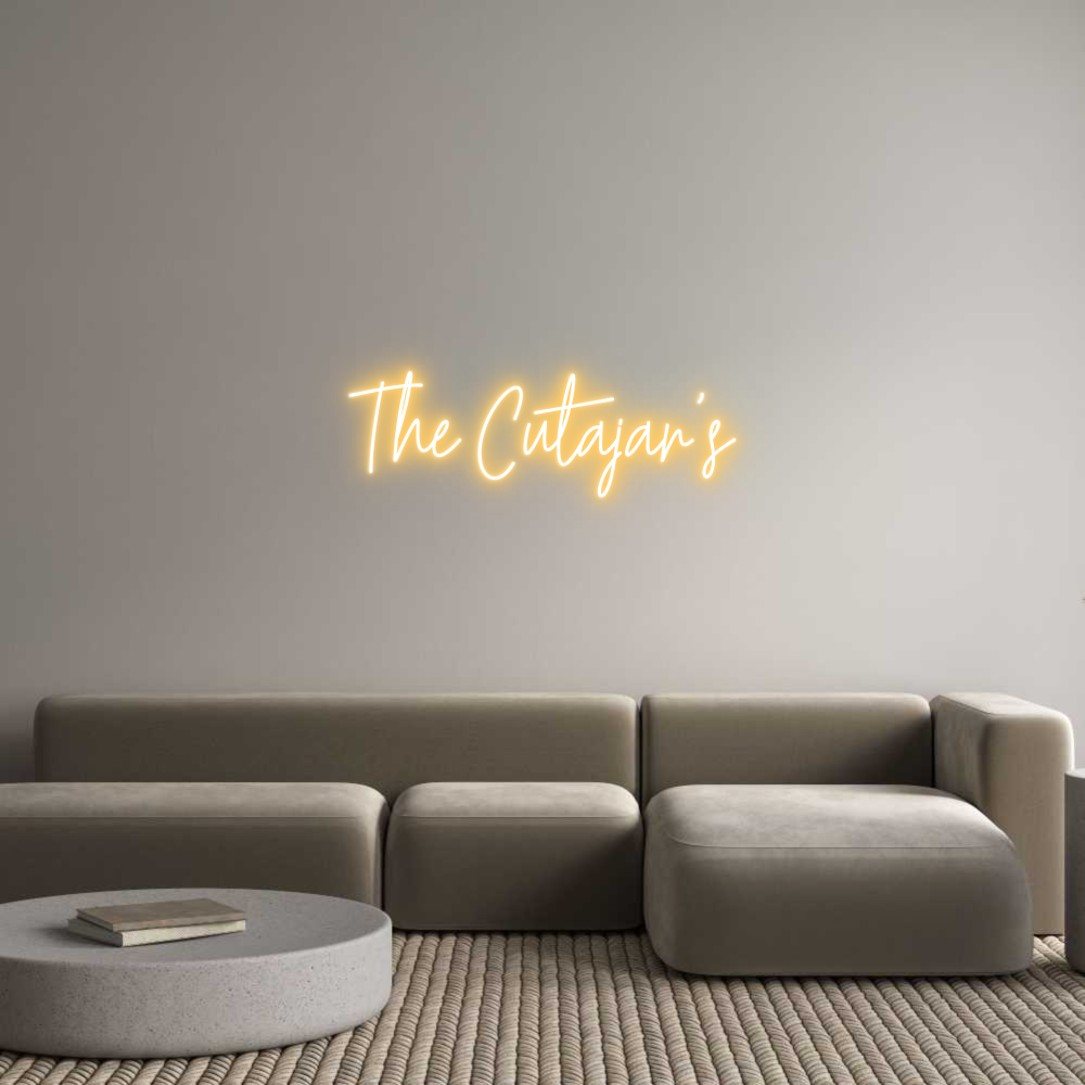 Custom Neon Text - The Cutajar's