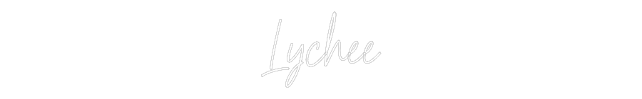 Custom Neon Text - Lychee