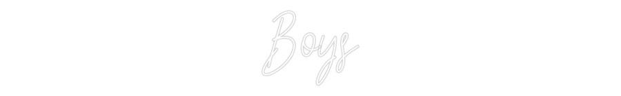 Custom Neon Text - Boys