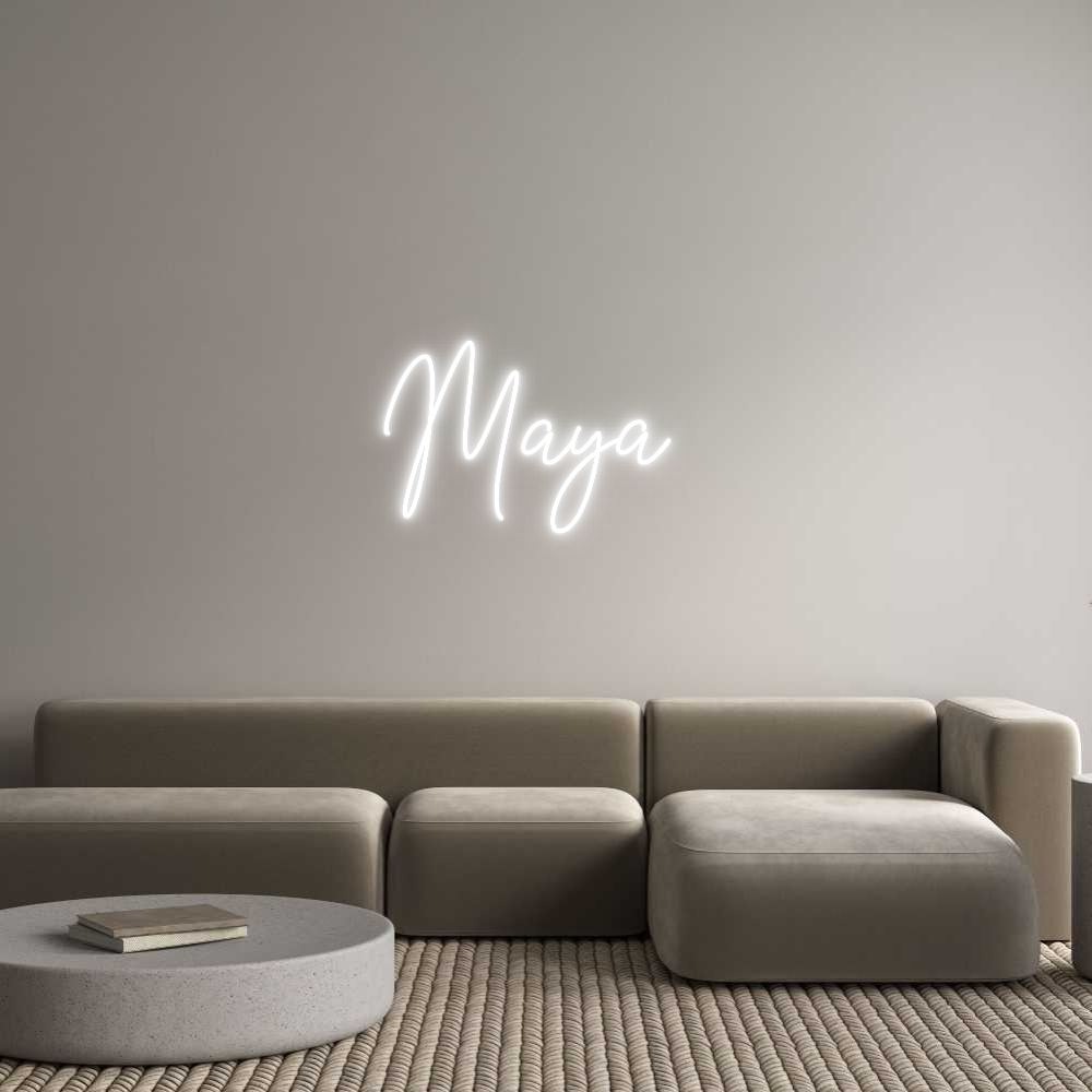 Custom Neon Text - Maya
