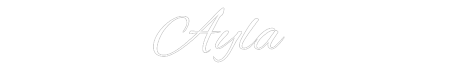 Custom Neon Text - Ayla