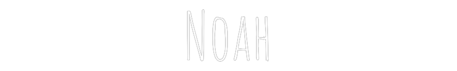 Custom Neon Text - Noah
