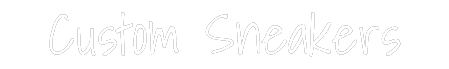 Custom Neon Text - Custom Sneakers