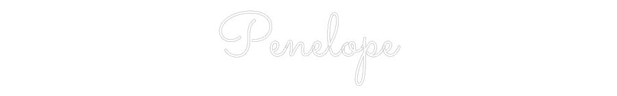 Custom Neon Text - Penelope