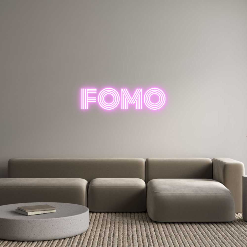 Custom Neon Text - FOMO