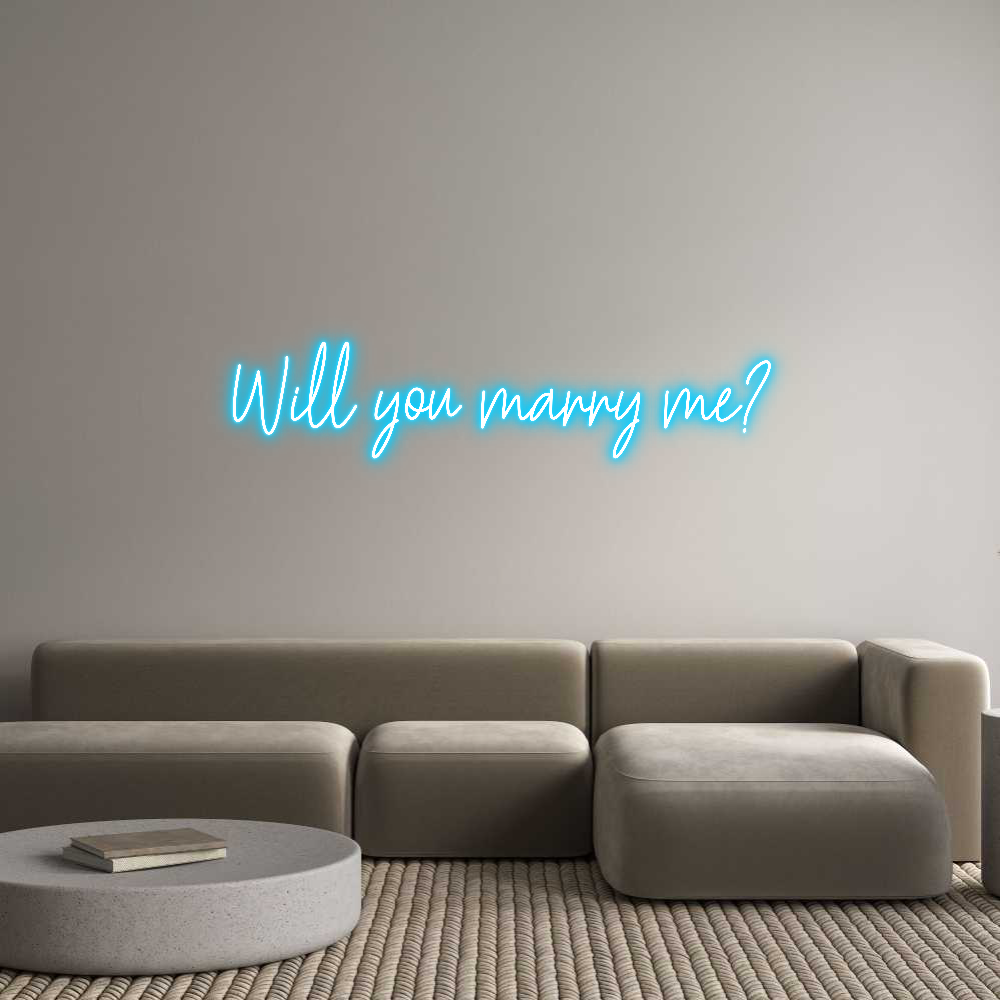 Custom Neon Text - Will you marr...