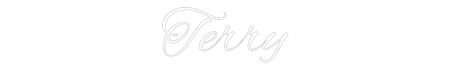 Custom Neon Text - Terry