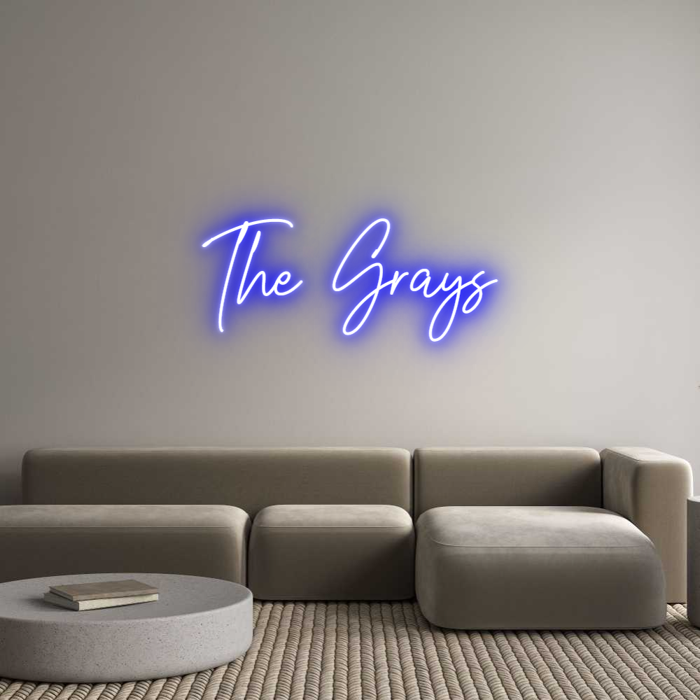 Custom Neon Text- The Grays