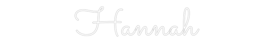 Custom Neon Text - Hannah