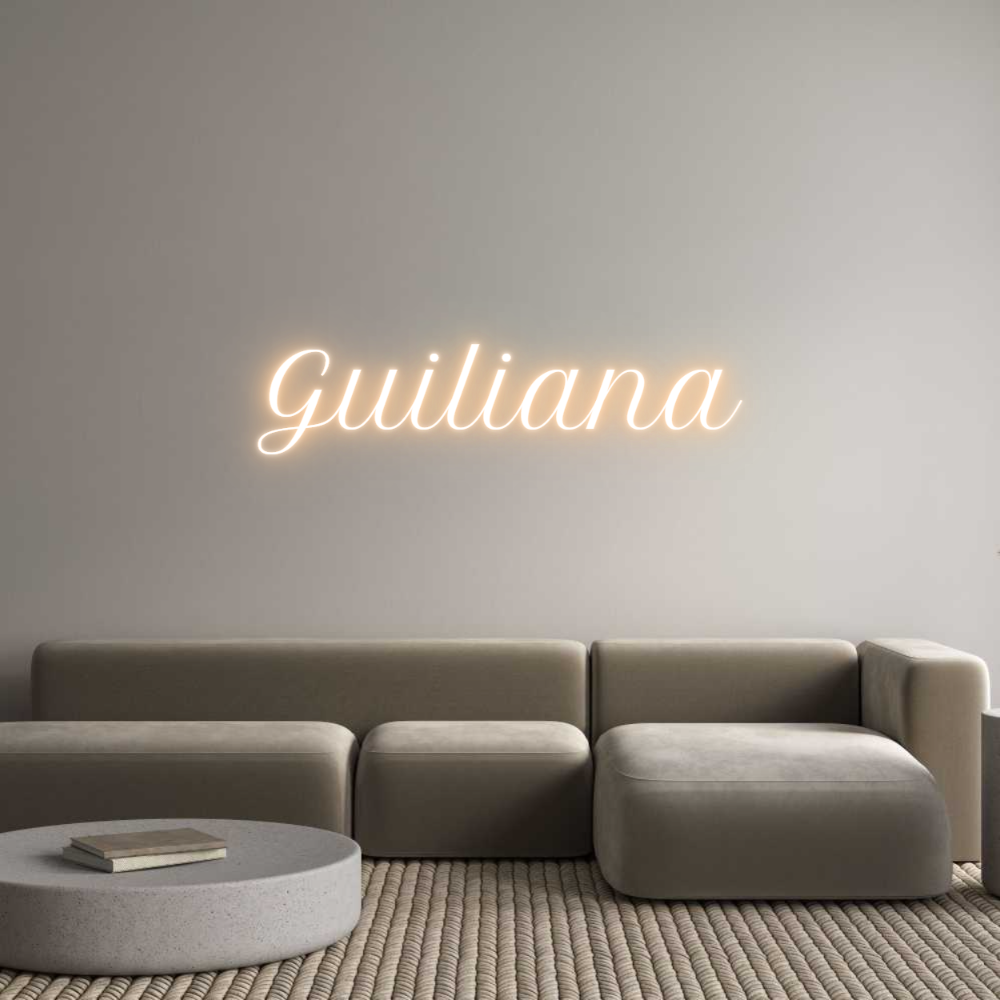 Custom Neon Text - Guiliana