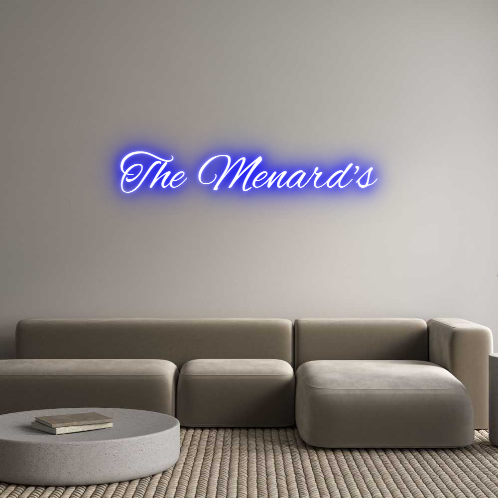 Custom Neon Text - The Menard's