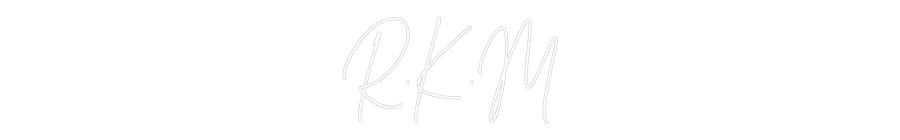 Custom Neon Text- R.K.M