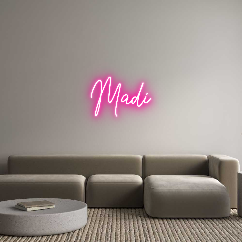 Custom Neon Text - Madi