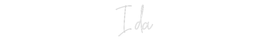 Custom Neon Text - Ida