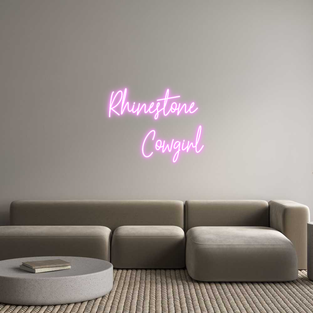 Custom Neon Text - Rhinestone 
...