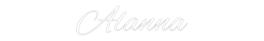 Custom Neon Text - Alanna