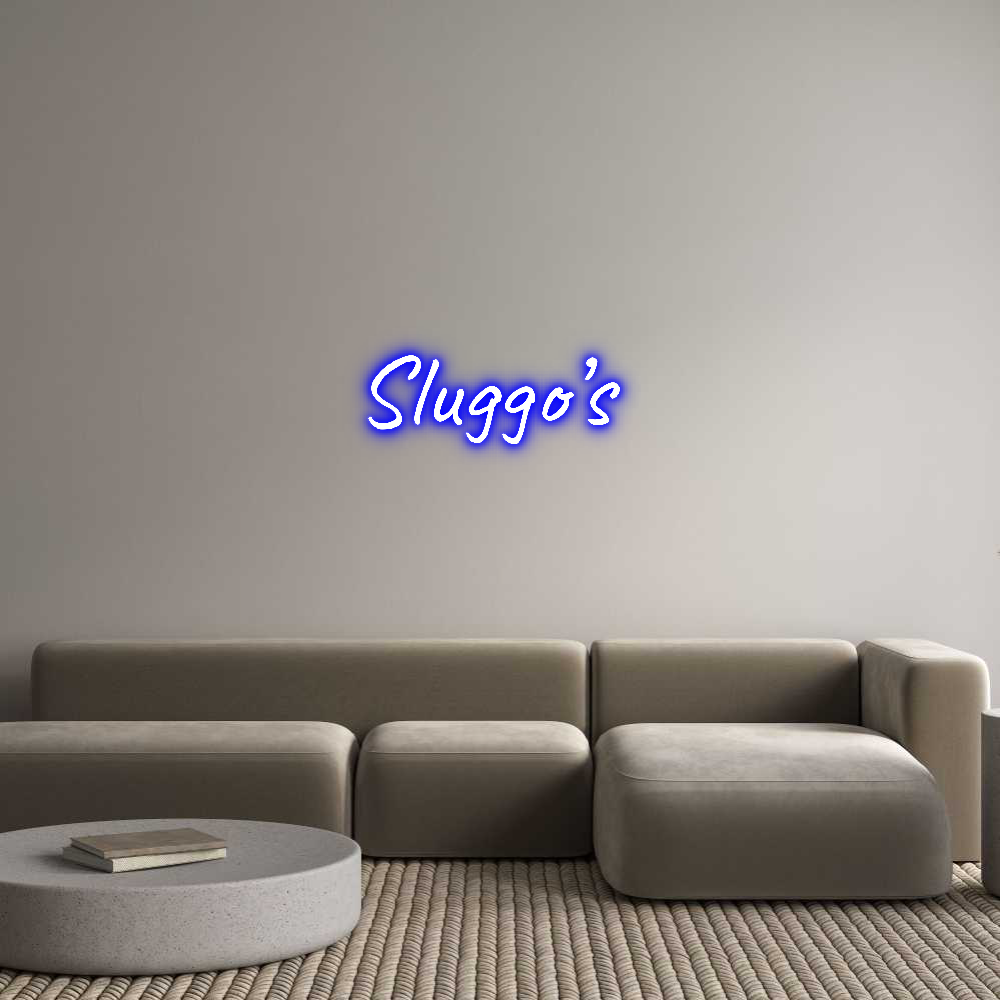 Custom Neon Text - Sluggo’s