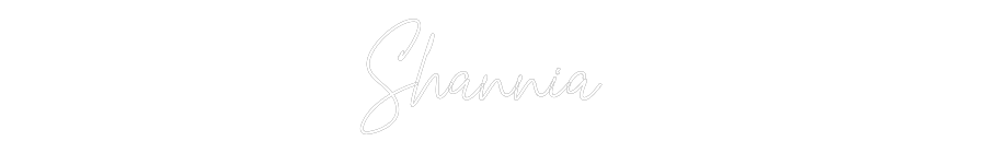 Custom Neon Text - Shannia