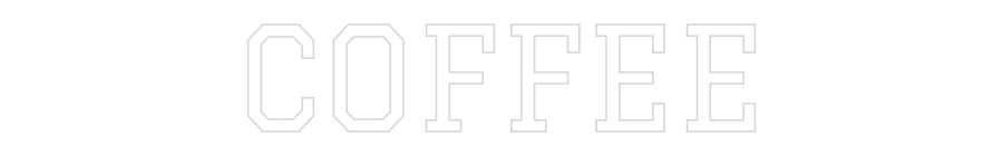 Custom Neon Text - COFFEE
