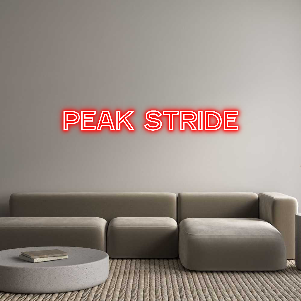 Custom Neon Text - Peak Stride