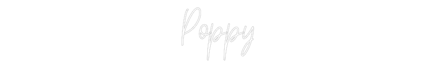 Custom Neon Text - Poppy