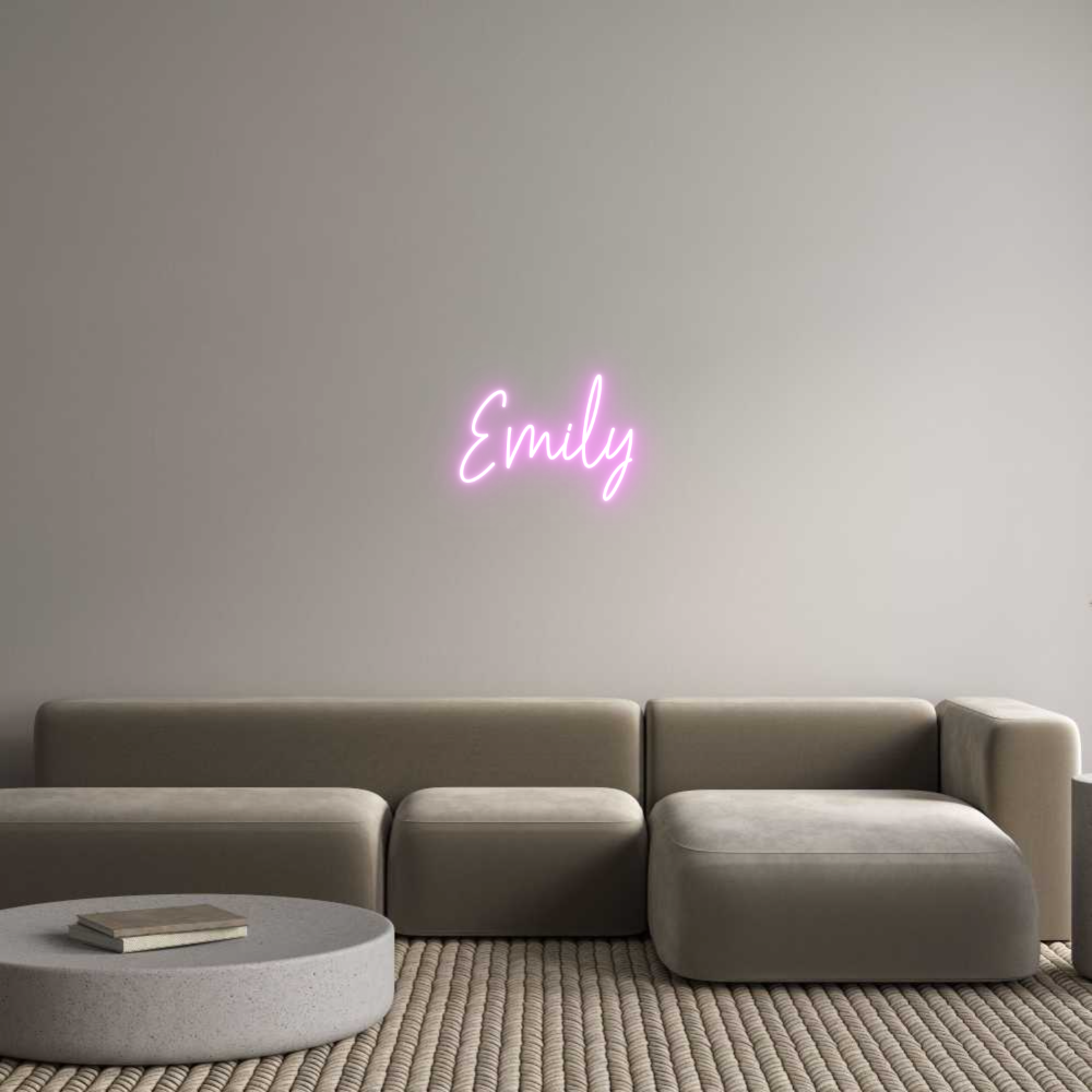 Custom Neon Text - Emily