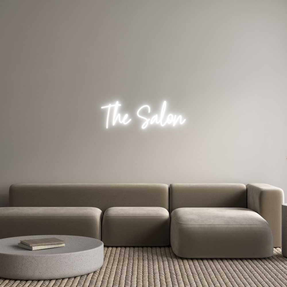 Custom Neon Text - The Salon