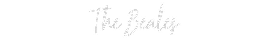 Custom Neon Text - The Beales