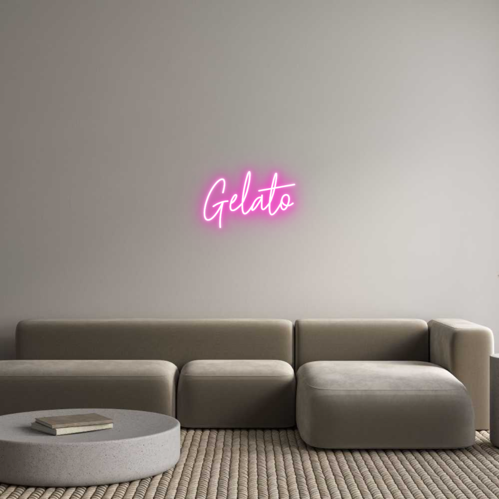 Custom Neon Text - Gelato
