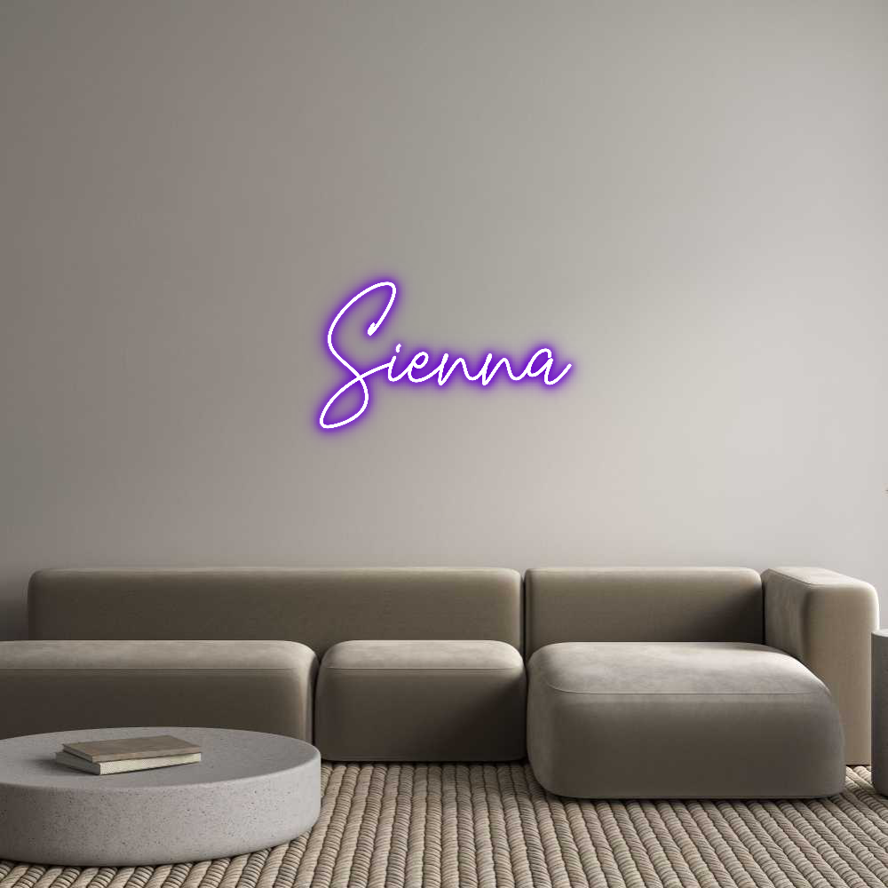 Custom Neon Text - Sienna