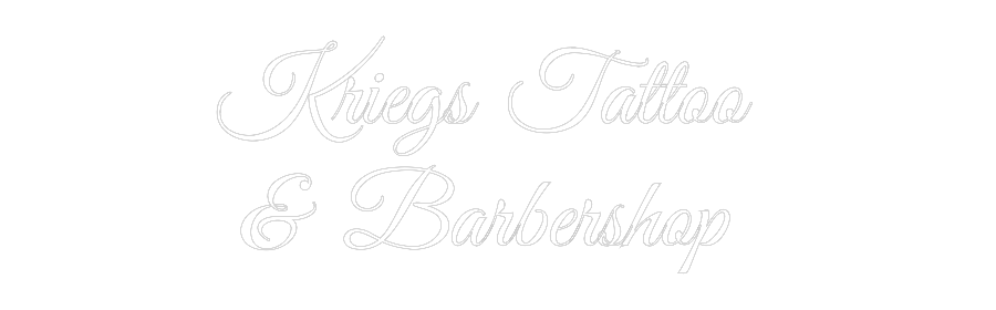 Custom Neon Text- Kriegs Tattoo...