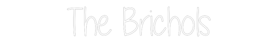Custom Neon Text - The Brichols