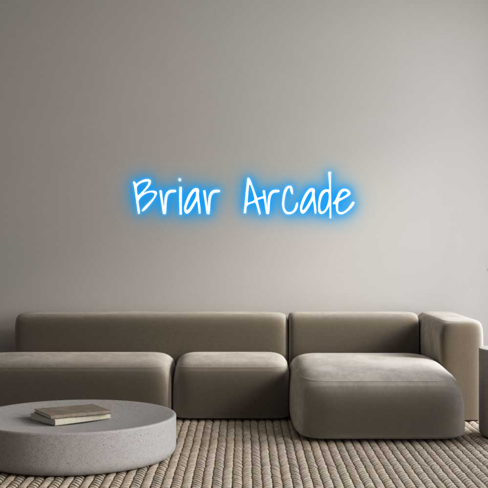 Custom Neon Text - Briar Arcade